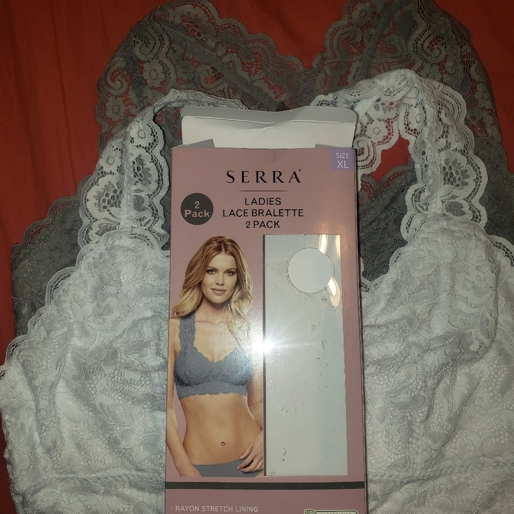 Serra 2 pack lace bralette XL NWT